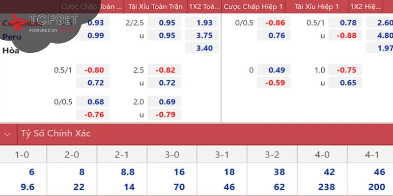 Chơi cá cược thể thao cực đã tại nhà cái Topbet