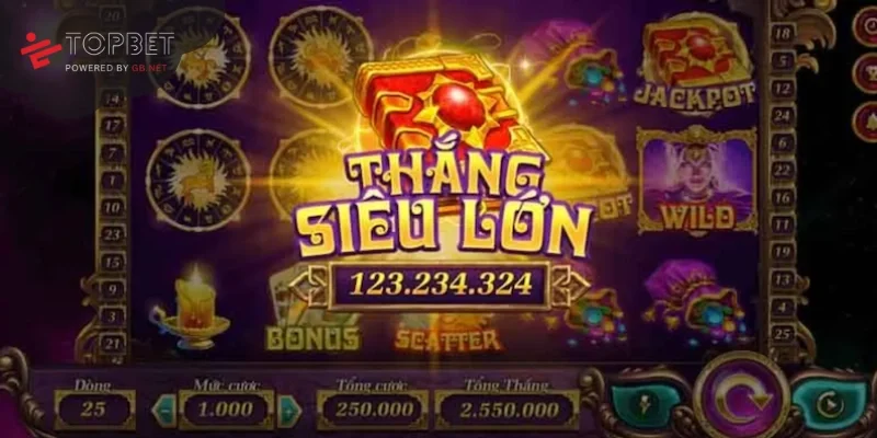 Nhà cái Top Bet với nhiều game slot hay